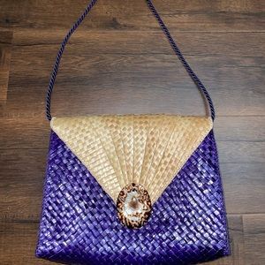 Woven Shell Handbag